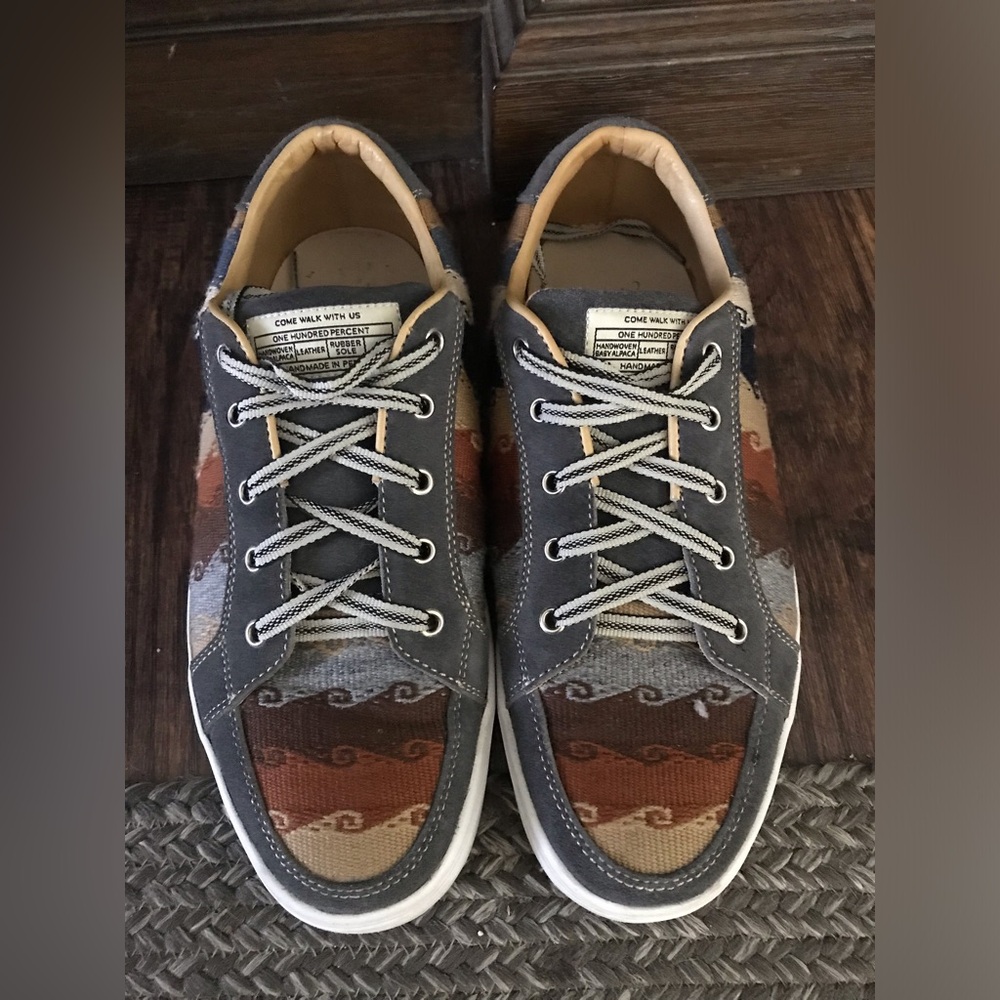 PASSERI Men's Artesano de Flores Olive‎ Sneakers Woven Size 45